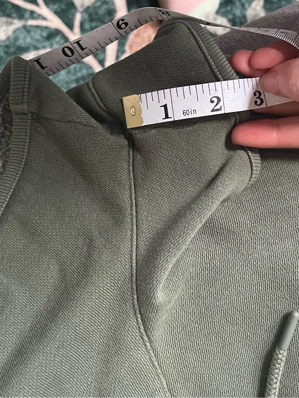 VS PINK Ivy Fleece Curved Hem Shorts - Fresh Forest